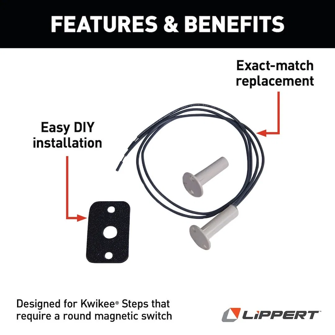 378047 – LIPPERT COMP Entry Step Switch, Replacement Power Switch For RV Electric Sliding Steps Magn - view 2